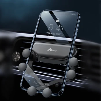 Venta caliente de la Gravedad del Coche Titular del Teléfono para el iPhone XS MAX Xiaomi nota 7 8 coches Titular del Teléfono de GPS Stand en Coche de la salida de Aire Clip de Montaje