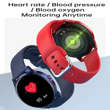 Kaimorui Reloj Inteligente de los Hombres a las Mujeres, Monitor de Ritmo Cardíaco Smartwatch Para Android y iOS Teléfonos con teclado Completo de seguimiento de Actividad,Rosa