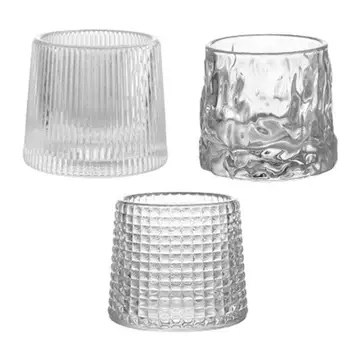 De estilo nórdico de la jarra de cerveza de Cristal de un Vaso de Vino whisky, Brandy, Vodka - café tazas de agua Transparente champagne gafas de tiro vaso de la copa