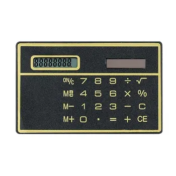 8 Dígitos Ultra Delgada de Energía Solar Calculadora con Pantalla Táctil de la Tarjeta de Crédito Diseño de la Portátil Mini Calculadora por la Escuela de Negocios