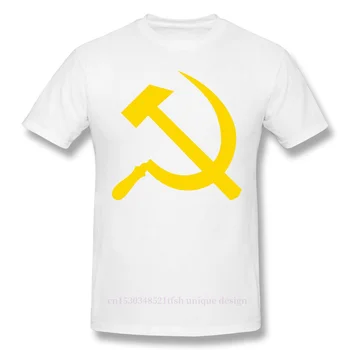 Rengoku de Personalización de los Hombres la Ropa Comunismo, Marxismo, Socialismo CCCP T-Shirt Martillo Y la Hoz de la Moda de Manga Corta
