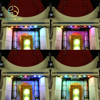 Kyglaring Set de Iluminación Led DIY Juguetes Para el Creador 10232 Palacio del Cine Bloques de Construcción