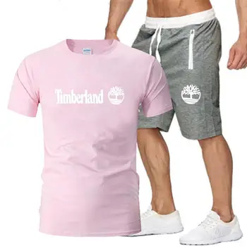 Los hombres y mujeres de la ropa deportiva corto de manga corta T-shirt y pantalones cortos deportivos de conjunto de 2 piezas de ropa casual, micro-trajes de etiqueta