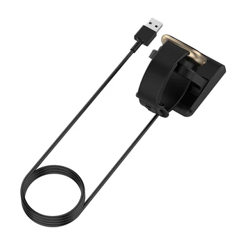 Sentido Cable de Carga de la Estación de acoplamiento Inteligente de Pulsera de Reemplazo de Cable de Carga Portátil Cargador USB para el Fitbit Versa 3/Fitbit