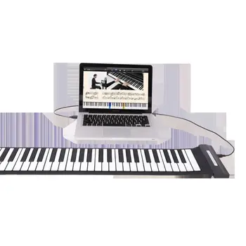 Flexible 88 Teclas Usb Flexible Rollo de Rollo de Piano Electrónico del Teclado 87HF