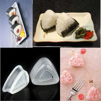 Accesorios de cocina de Sushi Molde 2pcs Triángulo Formar el Molde Sushi Maker Molde Sushi Herramientas Onigiri Bola de Arroz Bento Prensa Fabricante de Molde