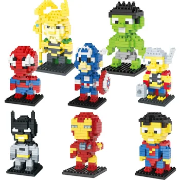 Nueva maravilla de Grandes Figuras Bloque de Construcción de los Súper héroes, Hulk, Iron Spider man, Hulk, Batman: Black Panther Croc Bane Veneno de Juguetes Para los Niños