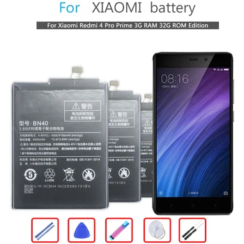 Para Xiao mi 3.85 V 4100mAh BN40 la Batería del Teléfono Móvil para el Rojo mi 4Pro BN 40 BN-40 Batería Para Xiaomi Redmi 4 Pro Baterías