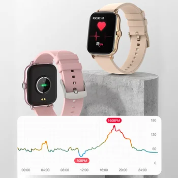 COLMI P8 Plus Smart Watch Hombres 1.69 Pulgadas Full Touch de la Frecuencia Cardíaca de Fitness Tracker IP67 Impermeable de las Mujeres GTS Smartwatch 2