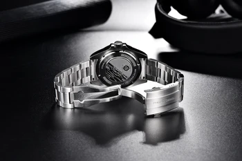PAGANI DISEÑO de la parte Superior de los Hombres GMT reloj de Pulsera Mecánico Automático Reloj de Zafiro Acero Inoxidable Militar Impermeable Reloj Reloj Hombre
