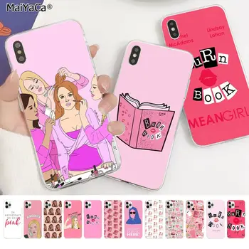 MaiYaCa Quemar Libro Mean Girls Beso Caliente de la Diversión Dinámica rosa caja del Teléfono para el iPhone 11 pro XS MAX 8 7 6 6S Plus X 5S SE 2020 XR fundas