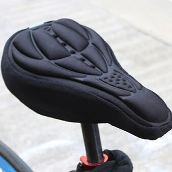 Sillín de la bicicleta 3D Comodidad Ultra Suave de la Cubierta del Asiento Cojín de Ciclismo de la Almohadilla para la Bicicleta ultraligero Equipos de Montar Accesorios