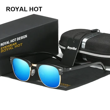 RoyalHot Dropshipping Propias de Almacén Hombres Mujeres Polarizados UV400 Clásico de las Gafas de sol