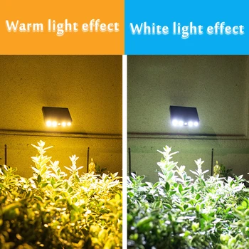 Solar de la Lámpara Impermeable de la Luz del LED al aire libre de la Casa del Jardín de Césped de Jardín lámparas de Pared Rural de Iluminación al aire libre del Sensor de las Luces de la Calle