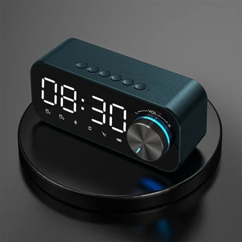 Inalámbrica Bluetooth Altavoz De Escritorio Reloj Despertador Gran Pantalla Digital Electrónico Con Pantalla De Escritorio Alarmas Temporizador Tabla De Temporización