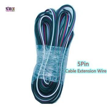 2m, 5m 2pin/3 patillas/4pin/5Pin/6pin Cable de Extensión Cable de Conector Led CALIBRE 22 para RGB/RGBW 5050 CCT WS2811 WS2812 3528 Led de la luz de tira