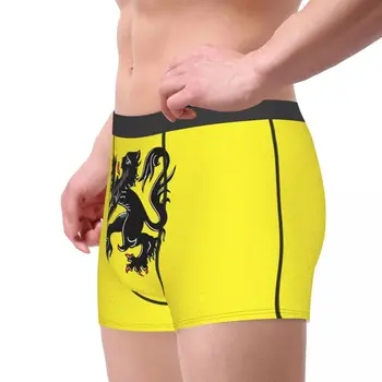 Bandera De Flandes de los Hombres Calzoncillos Boxer Belga Geek elastic pantalones para los hombres