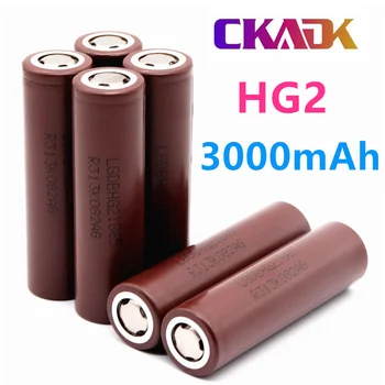 Original18650 HG2 3000mAh batería de 3,6 V de descarga 20A 18650 de la batería para LGHG2 3000MAH 3.7 V 18650 de la batería de Poder