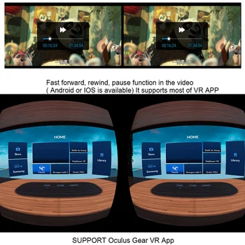 MOCUTE 052 Bluetooth Gamepad mando de Juego Joystick Selfie de Obturación Para Iphone PC Android TV Box 3D VR Gafas