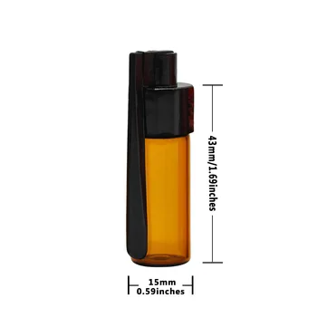 1pcs 36mm/51mm Botella de Cristal de Tabaco Snorter Botella de Bala Cohete de Acrílico de Tabaco.Color Al Azar