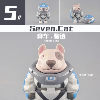 Genuino Bultos de anime kawaii bichos cachorro astronauta racer husky shiba inu corgi Bull Terrier gato Neko pereza caja de la persiana figuras
