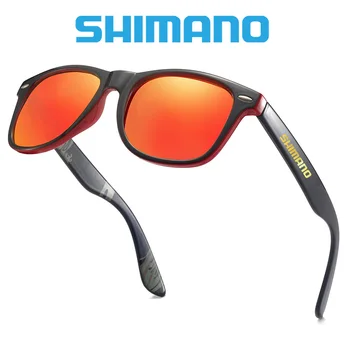 Shimano Polarizado Gafas de sol de Pesca de los Hombres Clásicos de la Plaza de Conducción Gafas de Sol Masculinas de Reefton Gafas de sol Para los Hombres UV400 Oculos