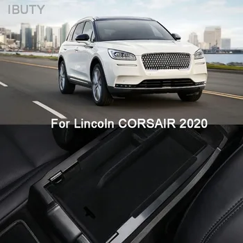 Para Lincoln CORSAIR 2020 Coche de Control Central Apoyabrazos de la Caja de Almacenamiento Caja de la Decoración de Interiores de Gran Capacidad de Organizador de Accesorios