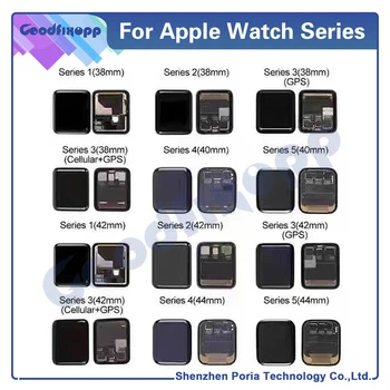 Para el Apple Watch Series 1 2 3 4 5 SE 6 38 mm 42 mm 40 mm 44 mm Pantalla LCD Sensor de Pantalla Táctil Digitalizador Asamblea de Pantalla LCD Táctil