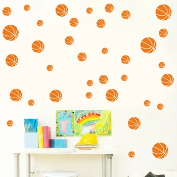 Personalizada de Fútbol de Baloncesto de la etiqueta engomada de la pared de los deportes dormitorio de muchachos arte de la Pared Pegatinas Para las Habitaciones de los Niños de la Guardería Decoración