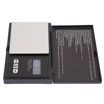 Alta Precisión Mini Portátil de Electrónica Digital Pocket Escala de la Joyería de 650g/0.1 g Pantalla LCD Azul Escalas g/gn/oz/ozt/ct/t/dwt