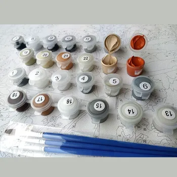 DIY Pintura Por Números de Kit para Colorear Por Números de la Imagen de los Números de Pintura para Adultos a los Niños de las Artes Artesanales para la Decoración casera de la Pared