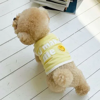 Chaleco del perro de la Ropa de Primavera Verano Mascotas Trajes de Enfriamiento de la Ropa para Perros Pequeños Mascota camiseta de Suave Cachorro Perros de Ropa Camisetas de 148