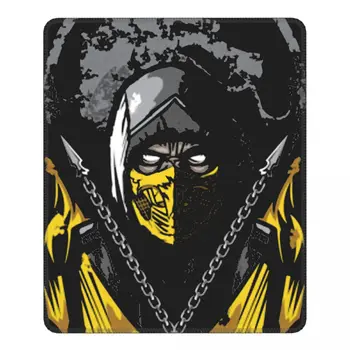 Mortal Kombat Scorpion MK11 Nuevo y Popular Juego de Lucha Único Mouse Pad Antideslizante Escritorio Mat Almohadillas de Goma Jugador de Ordenador Portátil Almohadilla