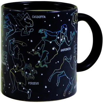 12 constelaciones Decoloración de la taza,Creativa forma de la Oficina del Café de la Leche de la taza,Cambio de Color Tazas Creativas tazas Sorprendido Regalos