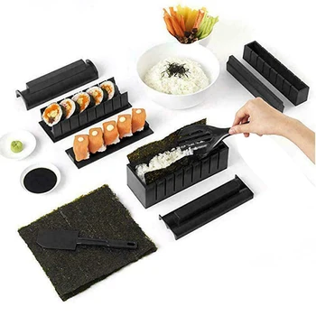 Manual de cocina Sushi Roll Haciendo PP cilíndrico barril de sushi del molde Gadgets 