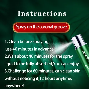 Los hombres Spray Potente Sexo Retraso de los Productos para los Hombres Extensor de Pene Prevenir la Eyaculación precoz Ampliación Prolongar 60 Minutos 5ml