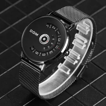 DOM Moda Reloj de los Hombres Relojes de Acero Inoxidable Creativa de los Hombres Relojes Masculino reloj de Pulsera de Lujo para Hombre Reloj reloj mujer bayan saat