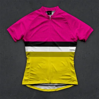 AAA calidad Gemelos de seis 6 réplicas de las mujeres jersey de ciclismo de Manga Corta Ropa MTB bicicleta de Carreras camiseta Transpirable Ropa Maillot de Ciclismo