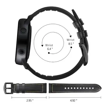22mm Watrch correa para Samsung Galaxy reloj 3 45 mm de la banda de Engranaje S3 Frontera/Amazfit ritmo de Pulsera de Cuero de Huawei del reloj GT 2-2e 46mm