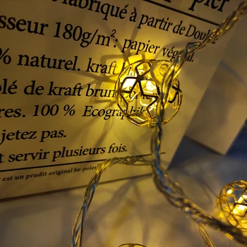 13 20 LED Marroquí Mundo de Hadas Cadena de Luces de Enchufe de la UE Powered Parte Colgando Impermeable de las Luces de la Decoración de Navidad de la Boda de Jardín