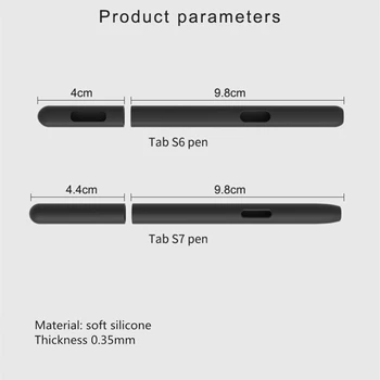 Para Samsung Galaxy - Tab S6 / S7 S-Pen Cubrir Lindo Tableta de Silicona caja de Lápiz B36C