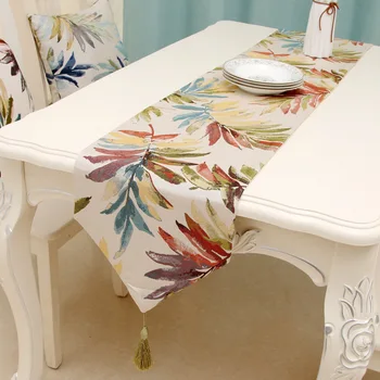 Deja la mesa de pintura norte NOS europea tabla de estilo de corredor mayorista de bordar tapete de mesa para bodas hotel cena
