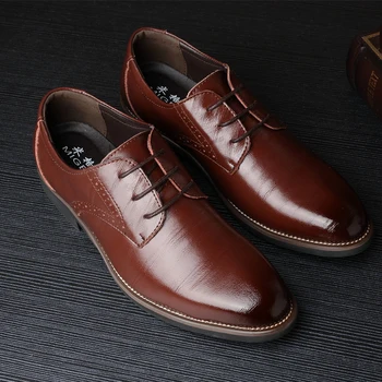 La Calidad De La Marca De La Microfibra De Cuero De Los Hombres De Oxford, Formal, Zapatos De Cuero De Los Hombres Zapatos De Vestir De Los Hombres Azules Pisos Zapatos De La Boda Más El Tamaño
