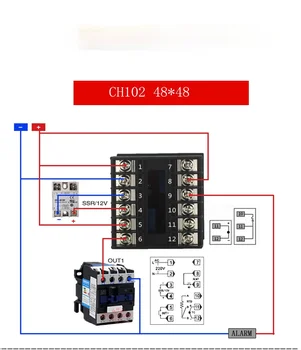 Doble Salida de SSR Relé y CH102 CH402 CH702 CH902 Dos salidas de relés LCD Digital PID de Temperatura Inteligente Controller48-240V AC