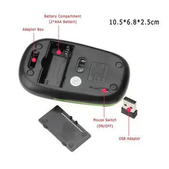 El NUEVO Wireless Gamer Ratón de la Computadora Ultra-delgado de Ratones Gaming Ergonómico Mause 3 Botones USB, Óptico, Juego de Ratones Para Ordenador PC Portátil