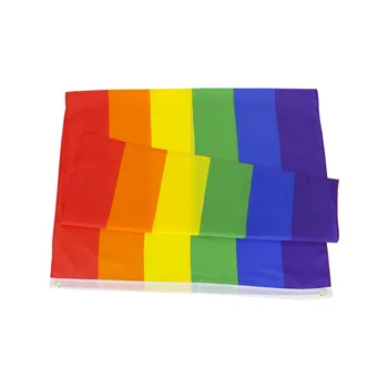 Bandera del arco iris 90x150 Cm Gay Filadelfia LGBT Gay Orgullo de la Bandera del arco iris de la Familia de la Decoración de la Bandera de Niñas y Niños, Gay Bunting Orgullo de la Bandera