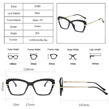 ASÍ&EI Moda de Ojo de Gato Bisagra de Resorte de las Mujeres Gafas de Marco Claro Anti-Blu-Ray Gafas de Lentes Hombres Marco Óptica Gafas de Equipo