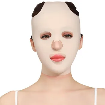 El sueño de lifting facial Vendaje Transpirable Belleza de las Mujeres Anti Adelgazar Vendaje en Forma de V Completo estiramiento facial de Máscara para Dormir