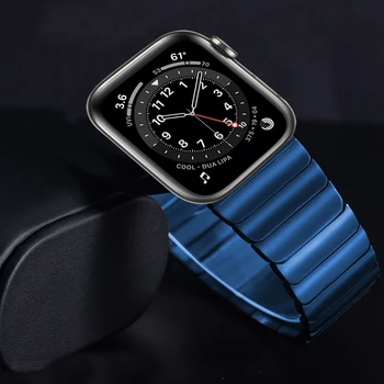 El negocio de la muñeca para el apple watch 44 mm 40 mm 42 mm 38 mm de la banda de la serie 6 5 4 3 Link de la Pulsera para el iwatch se de Acero Inoxidable correa de reloj