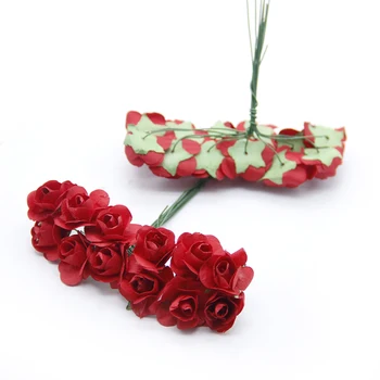David accesorios de 18mm 144pcs/paquete de Papel Rosas Ramo de la Boda Decoración del Hogar DIY Corona de Regalos de Flores Artificiales,1Yc8267